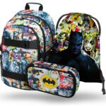 BAAGL 3 SET Skate Batman Comics: batoh, etue, sáček