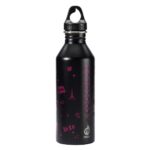 Lahev na pití z nerez oceli coocazoo 0,75 l, černá/vínová