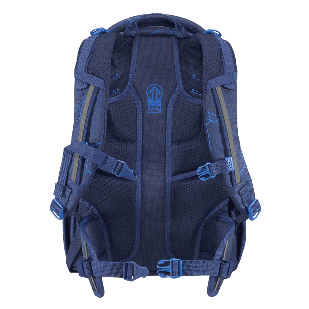 Zádový systém batohu coocazoo JOKER Blue Motion.