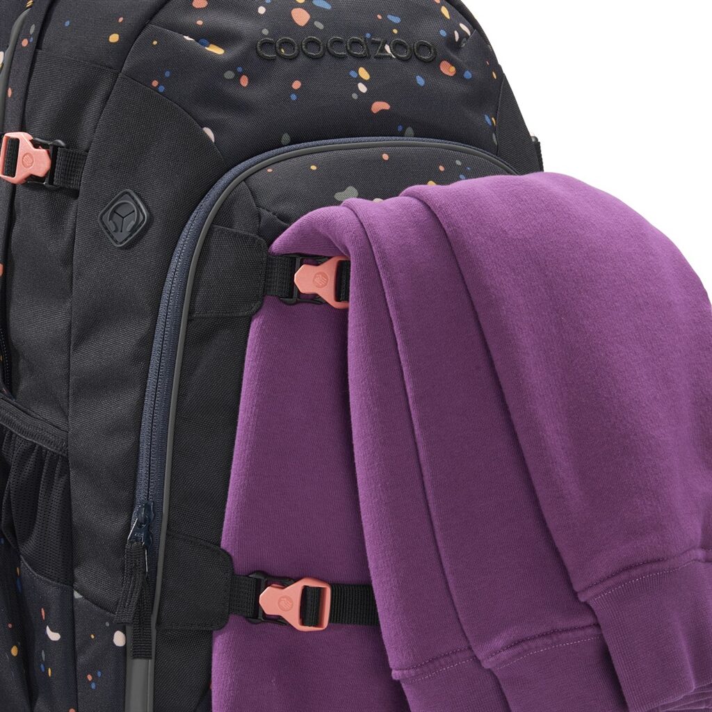 Na upevňovací pásky na batohu Joker Sprinkled Candy lze upevnit skateboard, oblečení apod.
