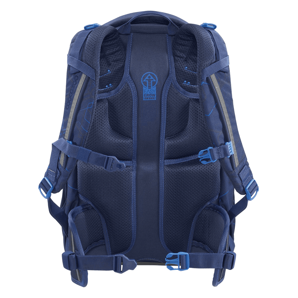 Zádový systém batohu coocazoo MATE Blue Motion.