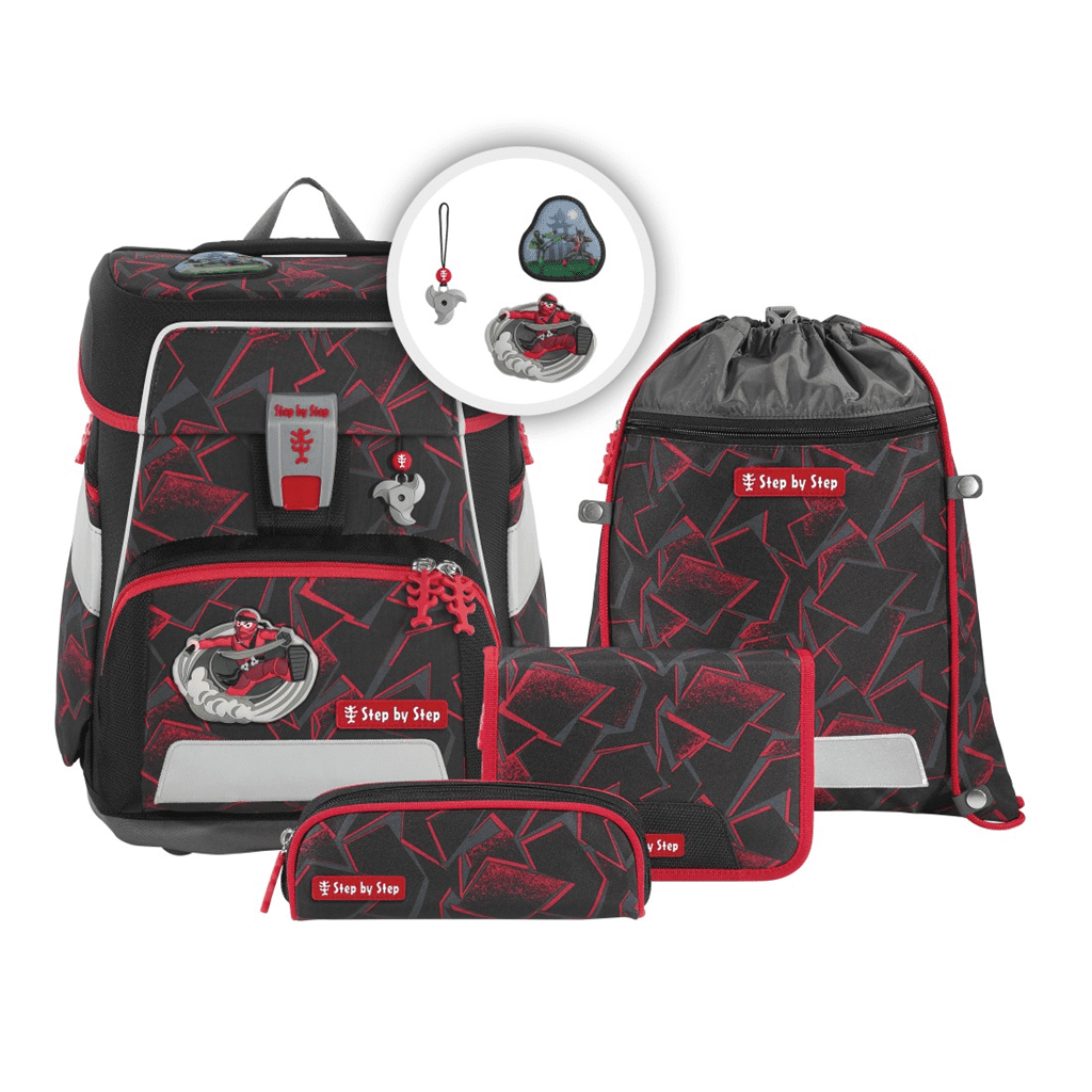 Školní aktovka pro prvňáčky Step by Step SPACE - 5dílný set, Ninja Yuma, certifikát AGR - Obrázek 2