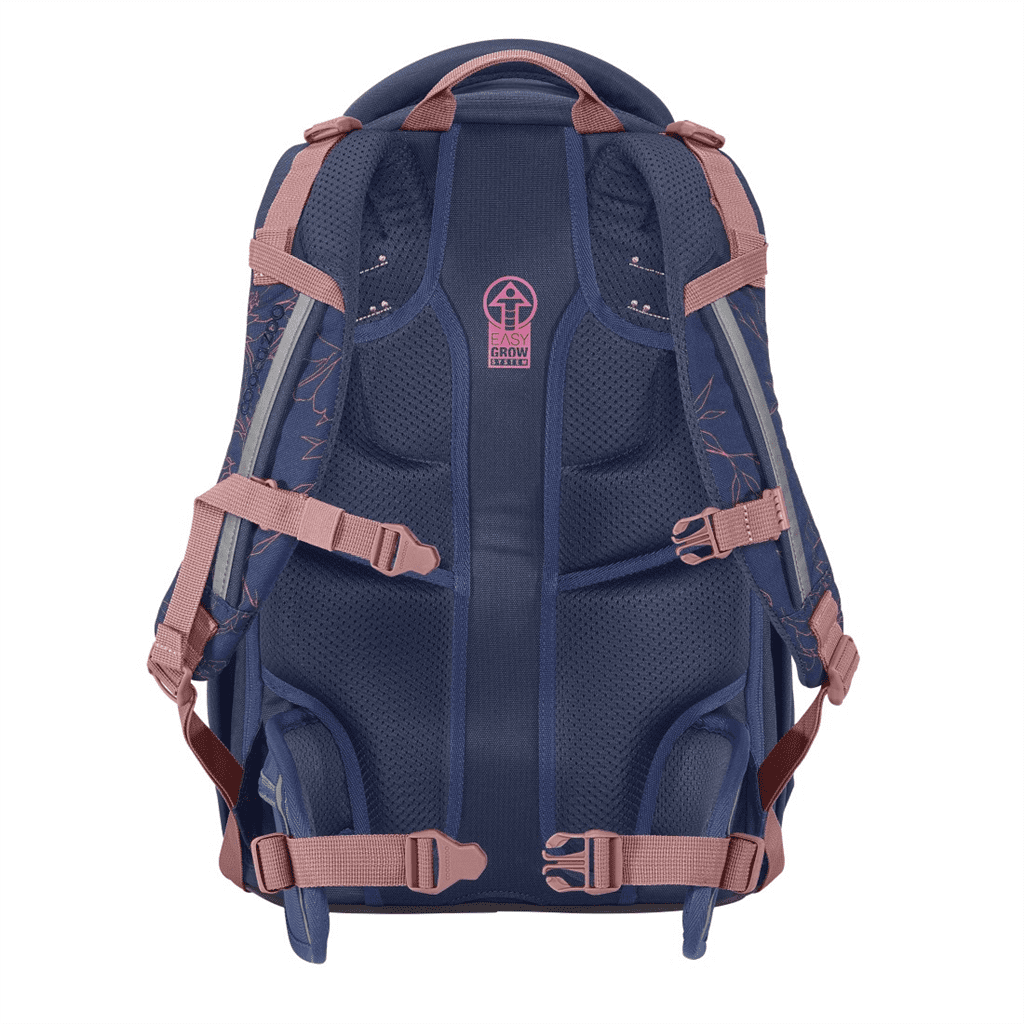 Zádový systém batohu coocazoo PORTER Sweet Rose.