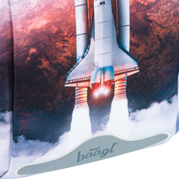 Motiv na aktovce Baagl Shelly Space Shuttle.