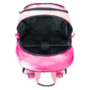 Vnitřní členění hlavní kapsy batohu Baagl Skate Pink Stripes.