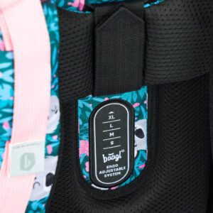 Posuvný zádový systém nazvaný ERGO ADJUSTABLE SYSTEM, zajistí nastavení správné délky zad.