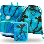 BAAGL 3 SET Ergo Butterfly: aktovka, penál, sáček