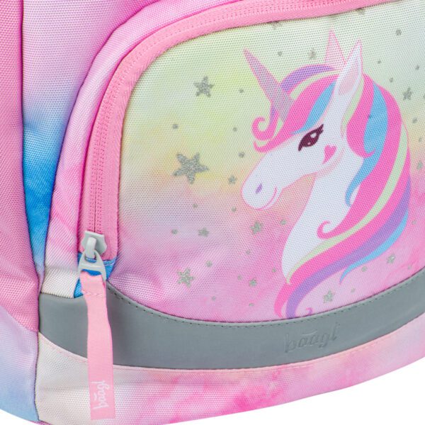 Kapsa na svačinu školního batohu pro prvňáčky Airy Rainbow Unicorn