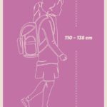 Školní batoh Airy je vhodný pro výšku 110 - 135 cm