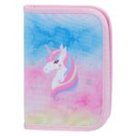 BAAGL Školní penál jednopatrový Rainbow Unicorn