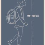 Školní batoh Airy je vhodný pro výšku 110 - 135 cm