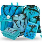 BAAGL 5 SET Ergo Butterfly: aktovka, penál, sáček, desky, box
