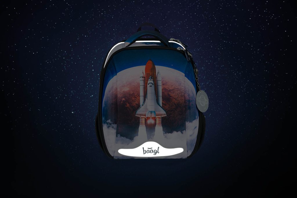 Školní set BAAGL Shelly Space Shuttle: aktovka, penál, sáček, desky, box - Obrázek 8