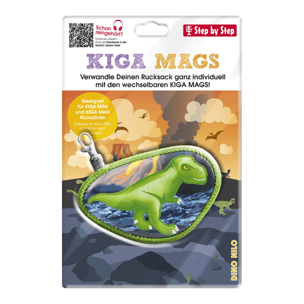 Vyměnitelný obrázek KIGA MAGS Dino Nilo k batůžkům KIGA - Obrázek 2