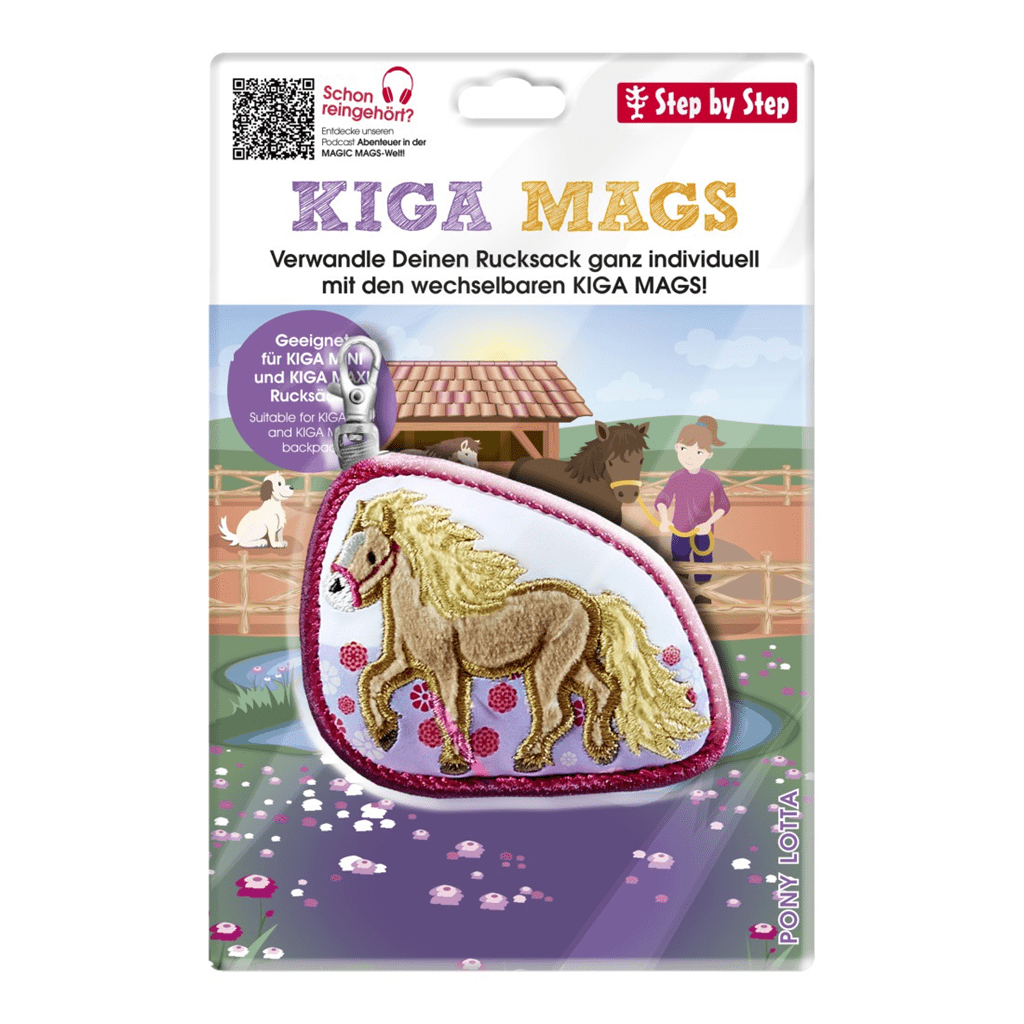 Vyměnitelný obrázek KIGA MAGS Pony Lotta k batůžkům KIGA - Obrázek 2