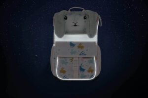 Reflexní prvky aktovky Baagl Zippy Bunny.
