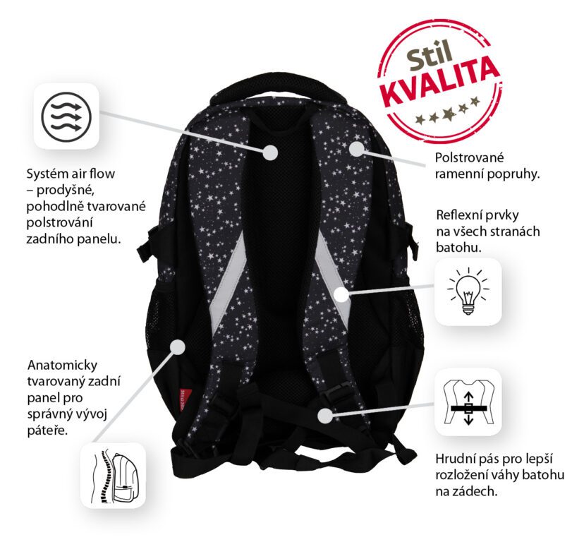 Stil Školní batoh midi Star - Obrázek 10