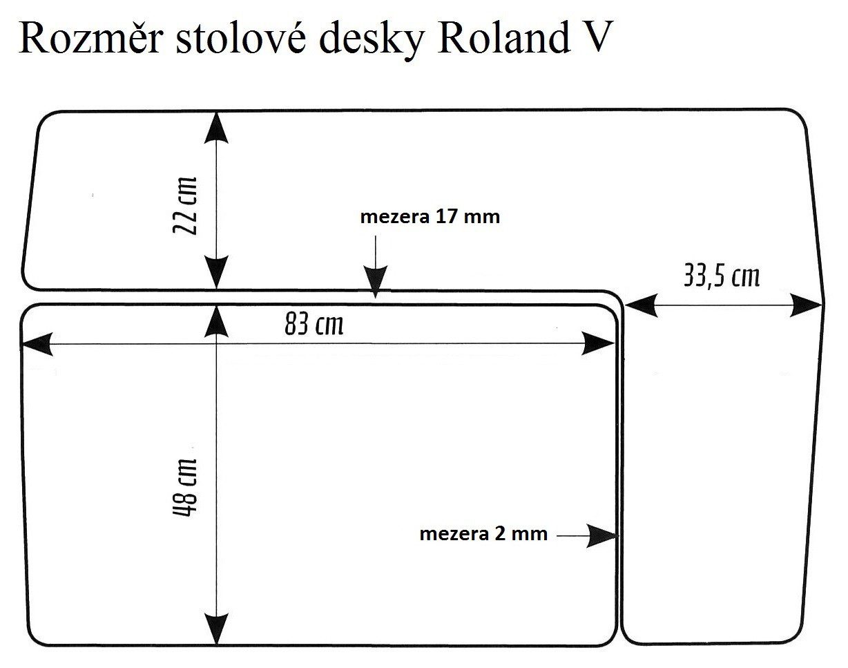 Rostoucí psací stůl Roland V - dub - Obrázek 3