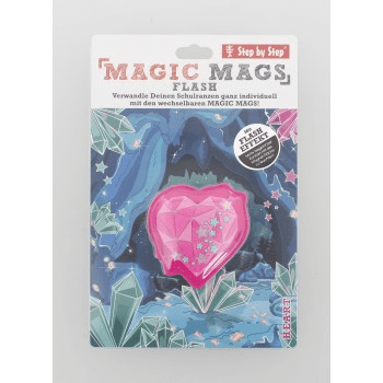 Blikající obrázek Magic Mags Flash Heart Baila k aktovkám Step by Step GRADE, SPACE, CLOUD, 2IN, KID - Obrázek 5