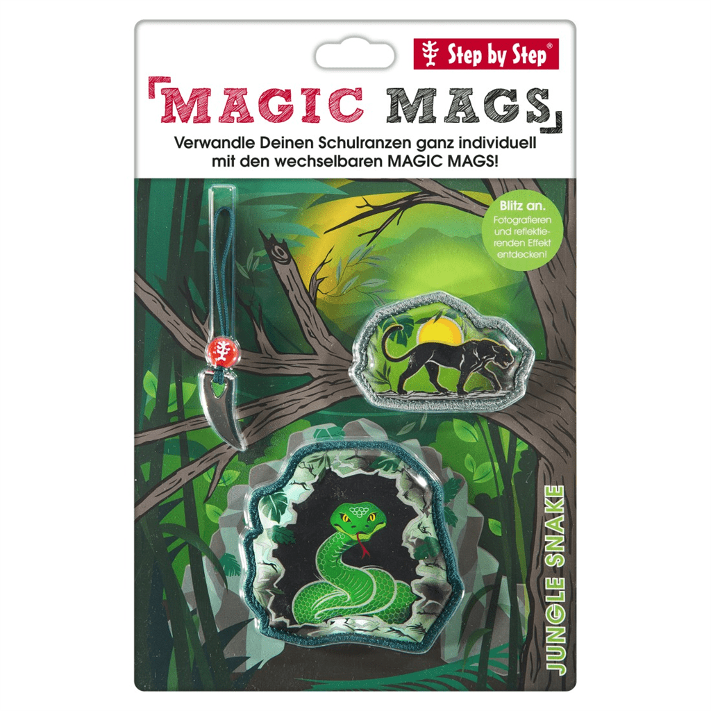 Doplňková sada obrázků MAGIC MAGS Jungle Snake Naga k aktovkám GRADE, SPACE, CLOUD, 2IN1 a KID - Obrázek 2
