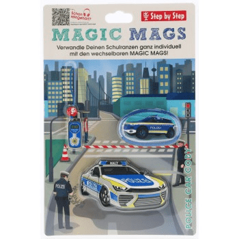 Doplňková sada obrázků MAGIC MAGS Police Car Cody k aktovkám GRADE, SPACE, CLOUD, 2IN1 a KID - Obrázek 4