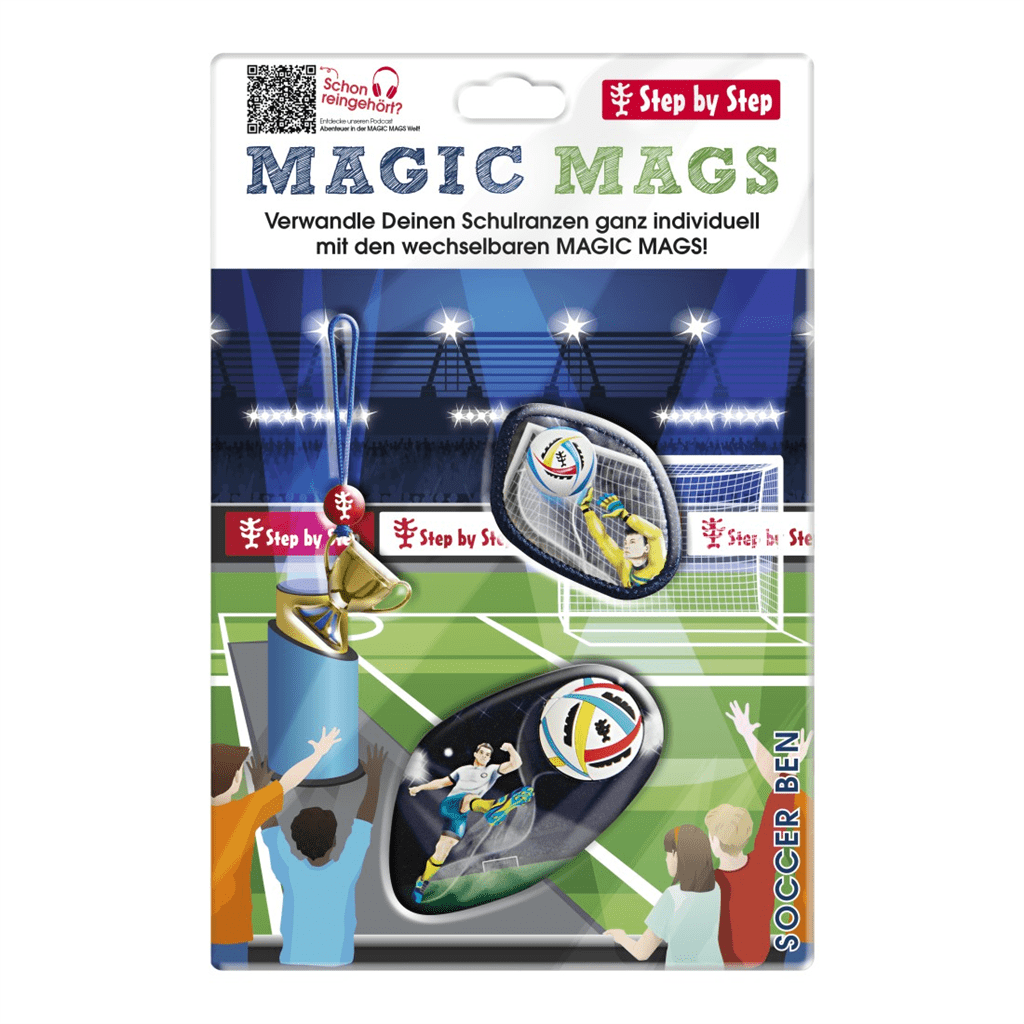 Doplňková sada obrázků MAGIC MAGS Soccer Ben k aktovkám GRADE, SPACE, CLOUD, 2IN1 a KID - Obrázek 2