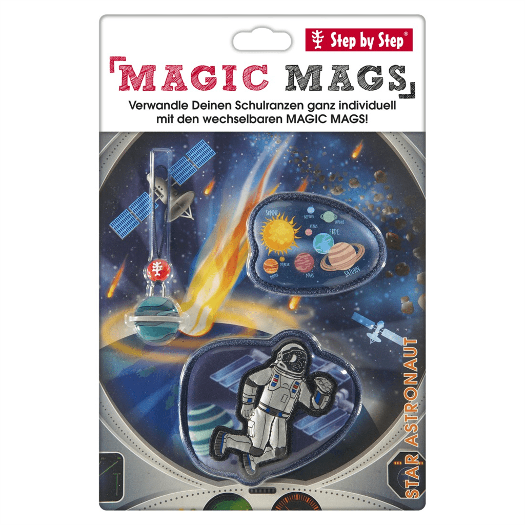 Doplňková sada obrázků MAGIC MAGS Star Astronaut Cosmo k aktovkám GRADE, SPACE, CLOUD, 2v1 a KID - Obrázek 2
