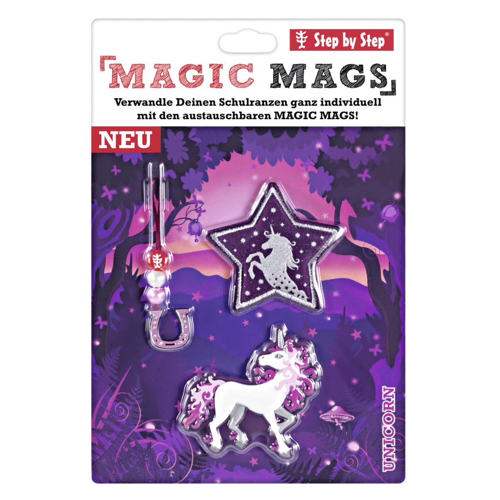 Doplňková sada obrázků MAGIC MAGS Unicorn Nuala k aktovkám GRADE, SPACE, CLOUD, 2v1 a KID - Obrázek 2