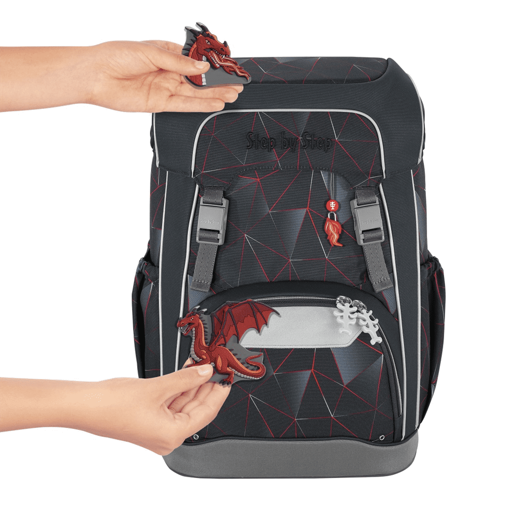 Školní batoh pro prvňáčky – 5dílný set, Step by Step GIANT Dragon Drako, certifikát AGR - Obrázek 7