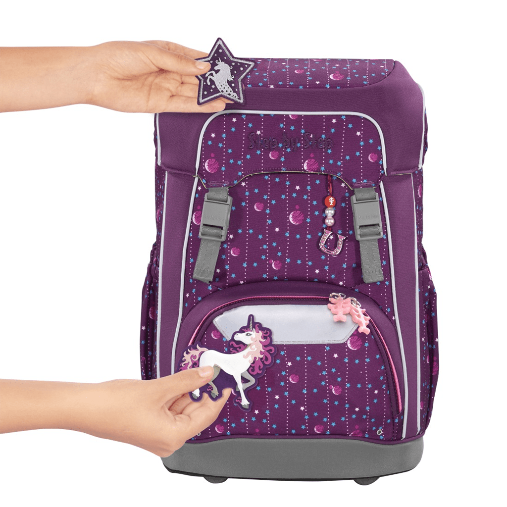 Školní batoh pro prvňáčky – 5dílný set, Step by Step GIANT Dreamy Unicorn Nuala, certifikát AGR - Obrázek 8