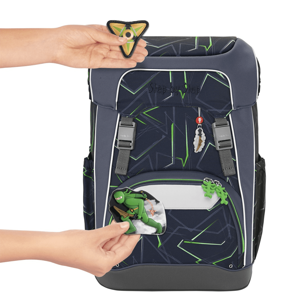Školní batoh pro prvňáčky – 5dílný set, Step by Step GIANT Ninja Kimo, certifikát AGR - Obrázek 24