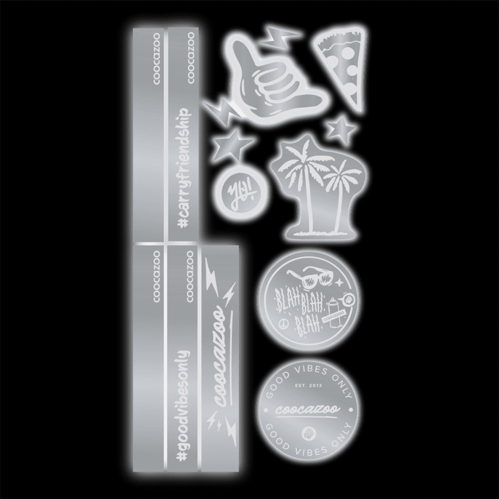 Reflexní samolepky StickyRicky coocazoo, Silver - Obrázek 2