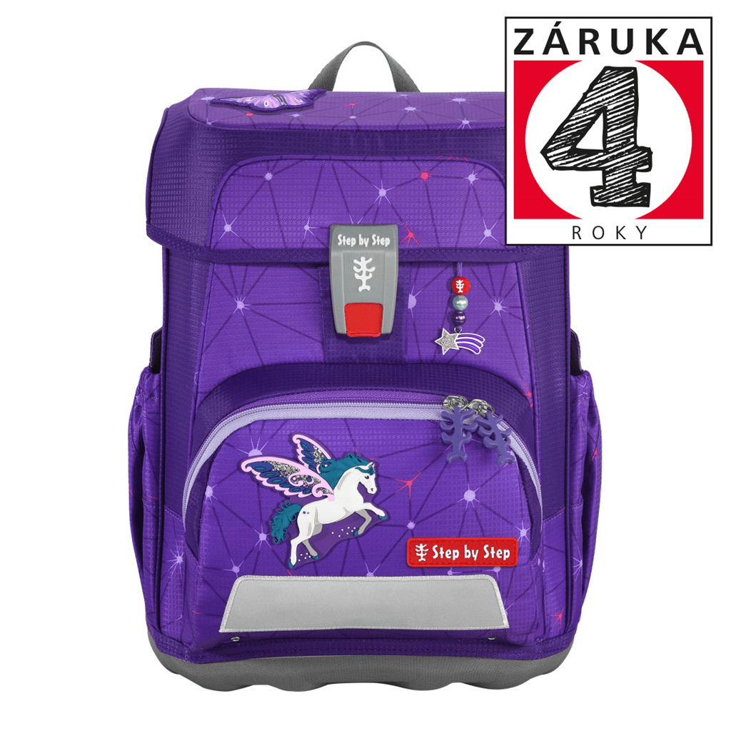 Školní aktovka CLOUD pro prvňáčky - 5dílný set, Step by Step Dreamy Pegasus Shadow, certifikát AGR