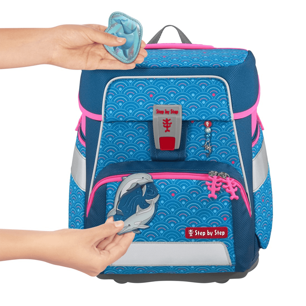 Školní aktovka SPACE pro prvňáčky - 5-dílný set, Step by Step Dolphin Pippa, certifikát AGR - Obrázek 7
