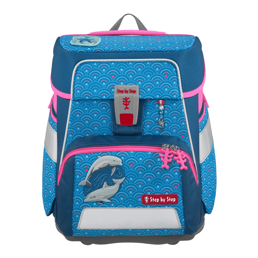Školní aktovka SPACE pro prvňáčky - 5-dílný set, Step by Step Dolphin Pippa, certifikát AGR