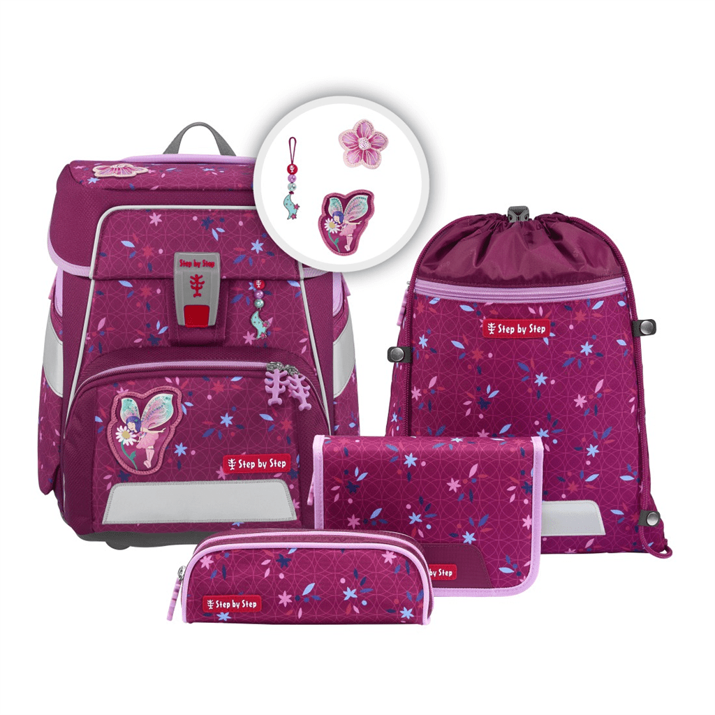 Školní aktovka SPACE pro prvňáčky - 5-dílný set, Step by Step Fairy Freya, certifikát AGR - Obrázek 2