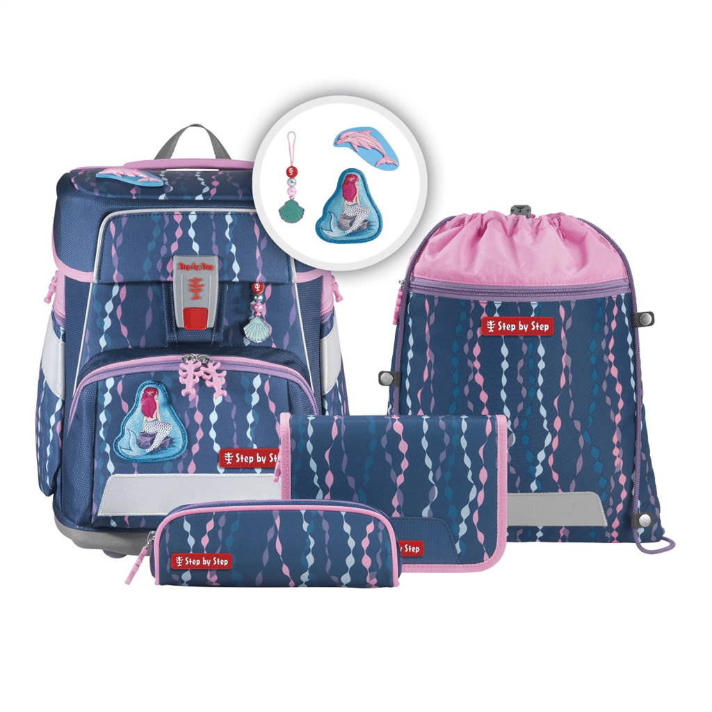 Školní aktovka SPACE pro prvňáčky - 5-dílný set, Step by Step Mermaid Bella, certifikát AGR - Obrázek 2