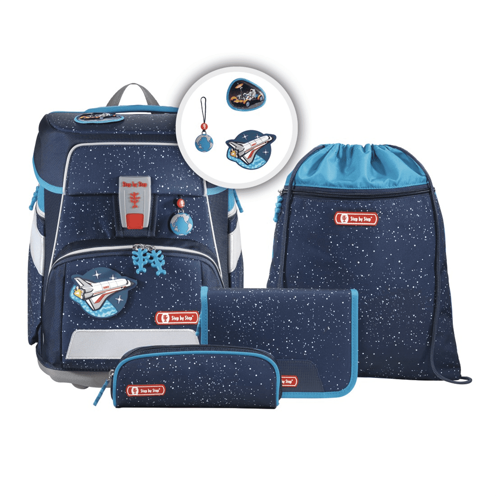 Školní aktovka SPACE pro prvňáčky - 5-dílný set, Step by Step Sky Rocket Rico, certifikát AGR - Obrázek 2