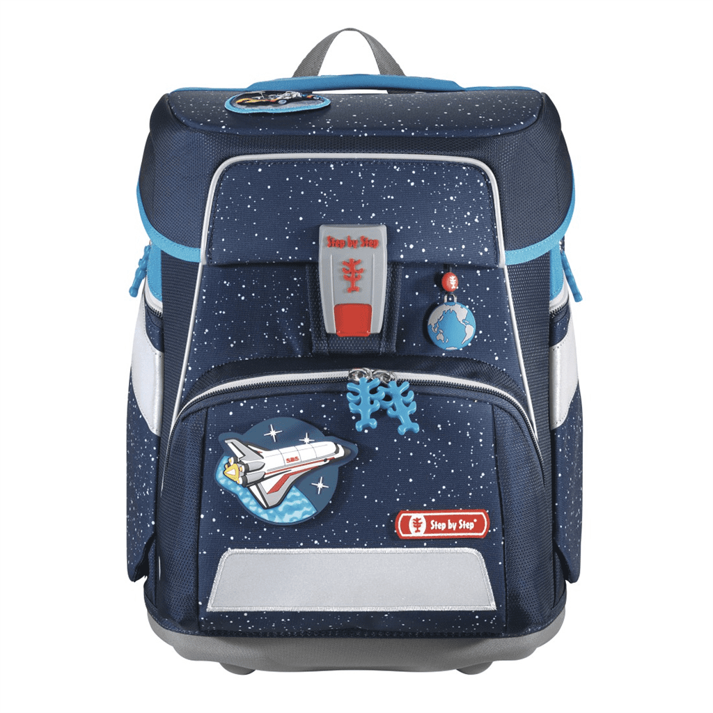 Školní aktovka SPACE pro prvňáčky - 5-dílný set, Step by Step Sky Rocket Rico, certifikát AGR