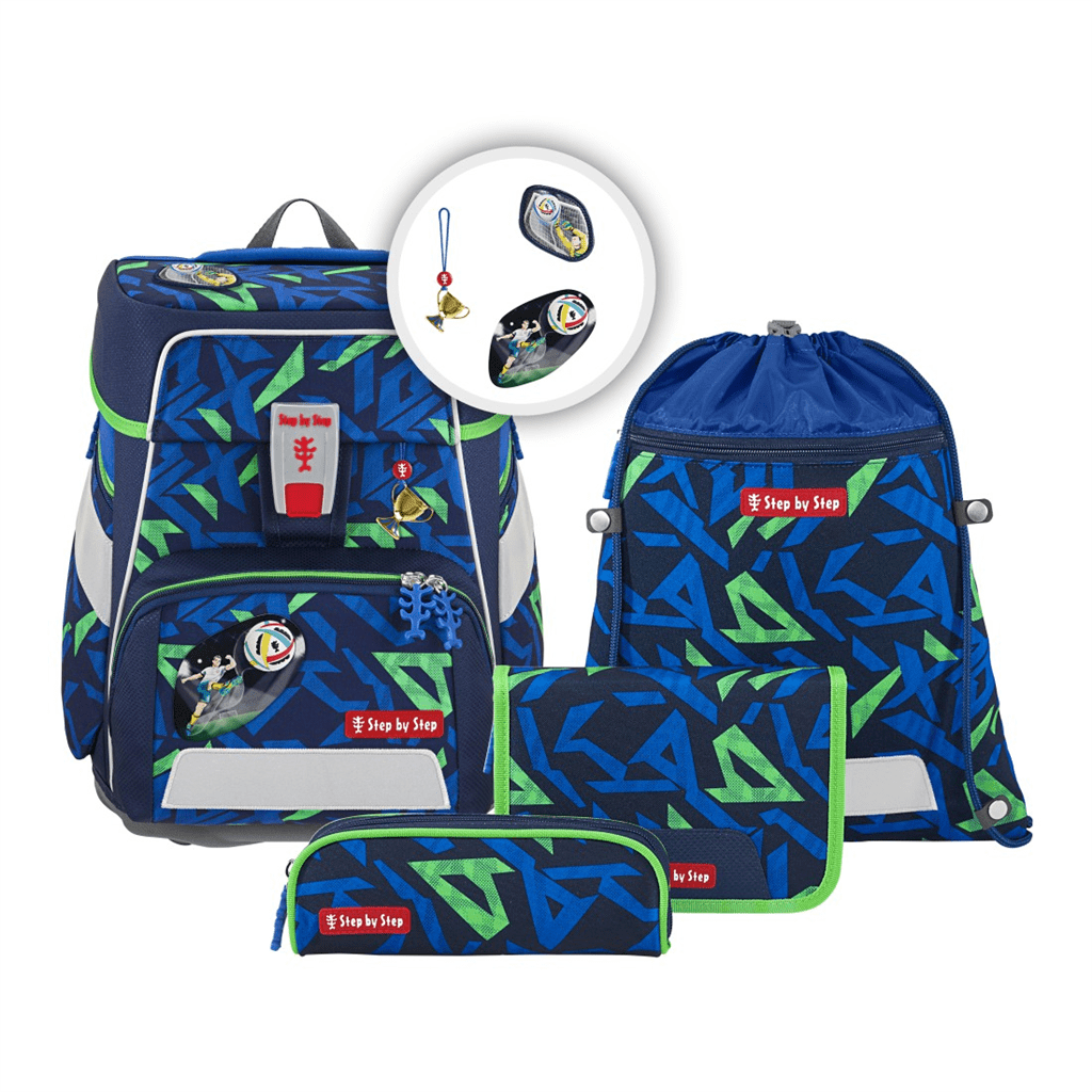Školní aktovka SPACE pro prvňáčky - 5-dílný set, Step by Step Soccer Ben, certifikát AGR - Obrázek 2
