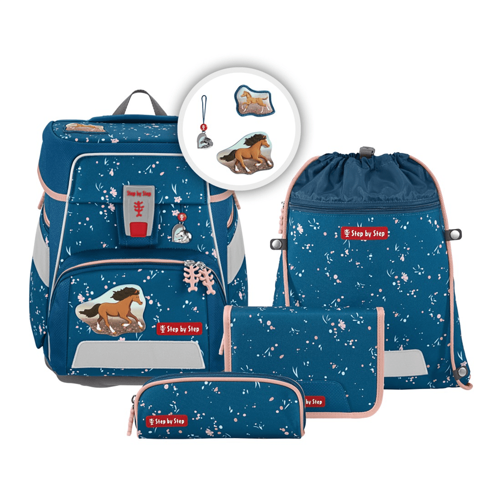 Školní aktovka SPACE pro prvňáčky - 5-dílný set, Step by Step Wild Horse Ronja, certifikát AGR - Obrázek 2