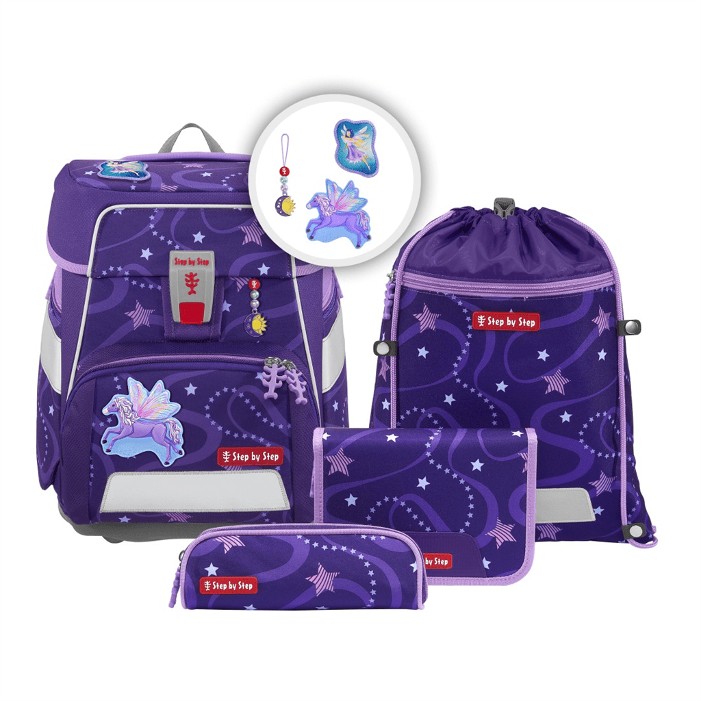 Školní aktovka pro prvňáčky Step by Step SPACE - 5dílný set, Pegasus Emily, certifikát AGR - Obrázek 3