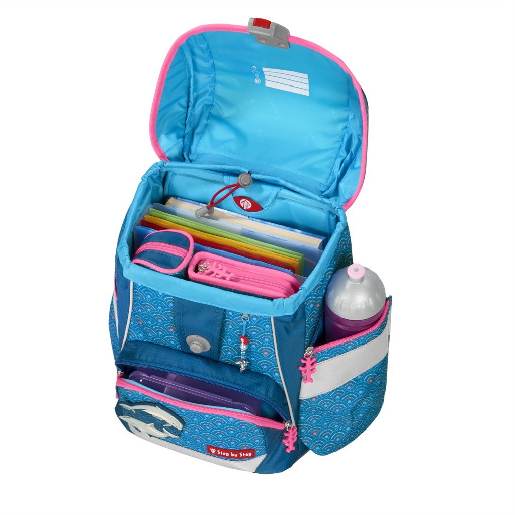 Školní aktovka/batoh 2IN1 PLUS pro prvňáčky – 6dílný set, Step by Step Dolphin Pippa - Obrázek 5