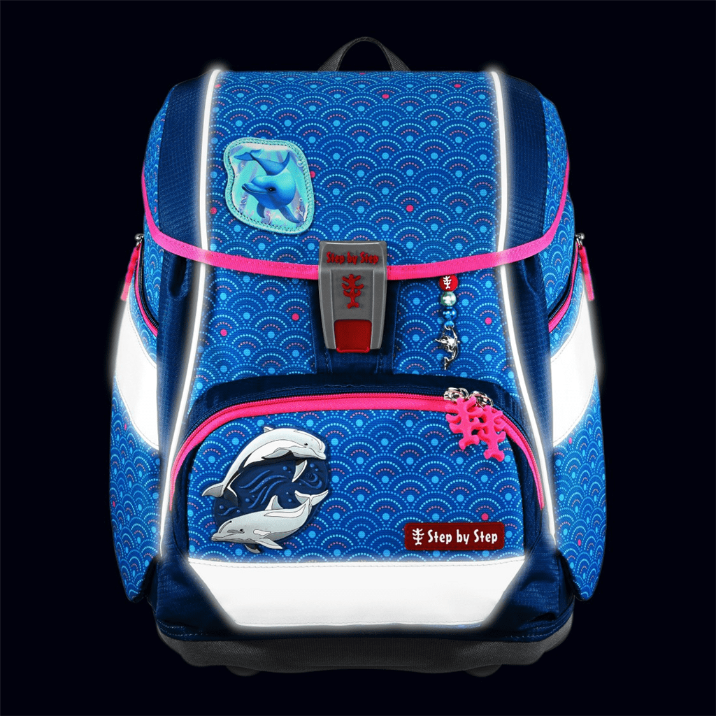 Školní aktovka/batoh 2IN1 PLUS pro prvňáčky – 6dílný set, Step by Step Dolphin Pippa - Obrázek 7