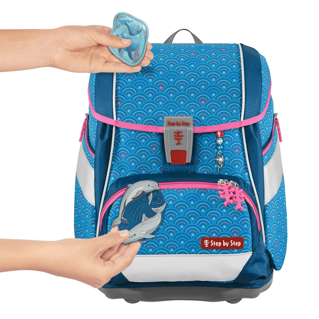 Školní aktovka/batoh 2IN1 PLUS pro prvňáčky – 6dílný set, Step by Step Dolphin Pippa - Obrázek 9