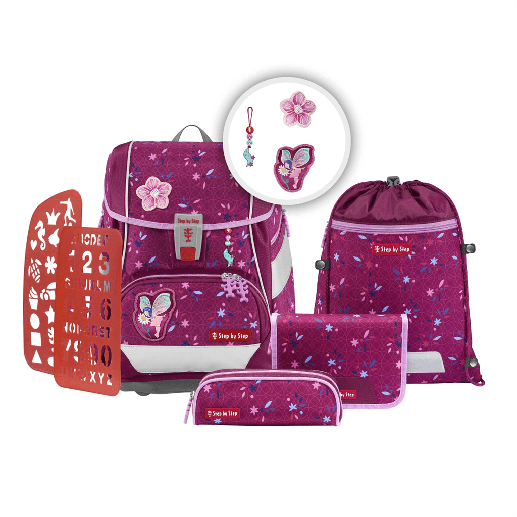 Školní aktovka/batoh pro prvňáčky 2V1 – 6dílný set, Step by Step Fairy Freya, certifikát AGR - Obrázek 3