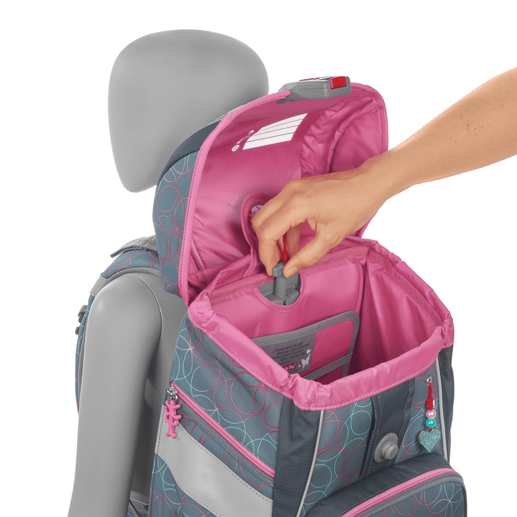 Školní aktovka/batoh 2IN1 PLUS pro prvňáčky – 6dílný set, Step by Step Glitter Heart Hazle - Obrázek 9