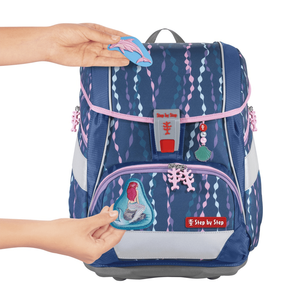 Školní aktovka/batoh 2IN1 PLUS pro prvňáčky – 6dílný set, Step by Step Mermaid Bella - Obrázek 8