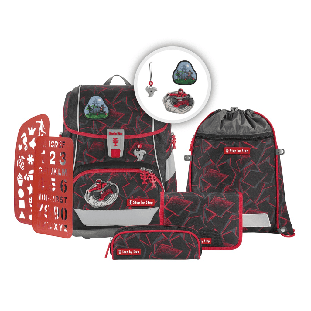 Školní aktovka/batoh 2IN1 PLUS pro prvňáčky – 6dílný set, Step by Step Ninja Yuma - Obrázek 2