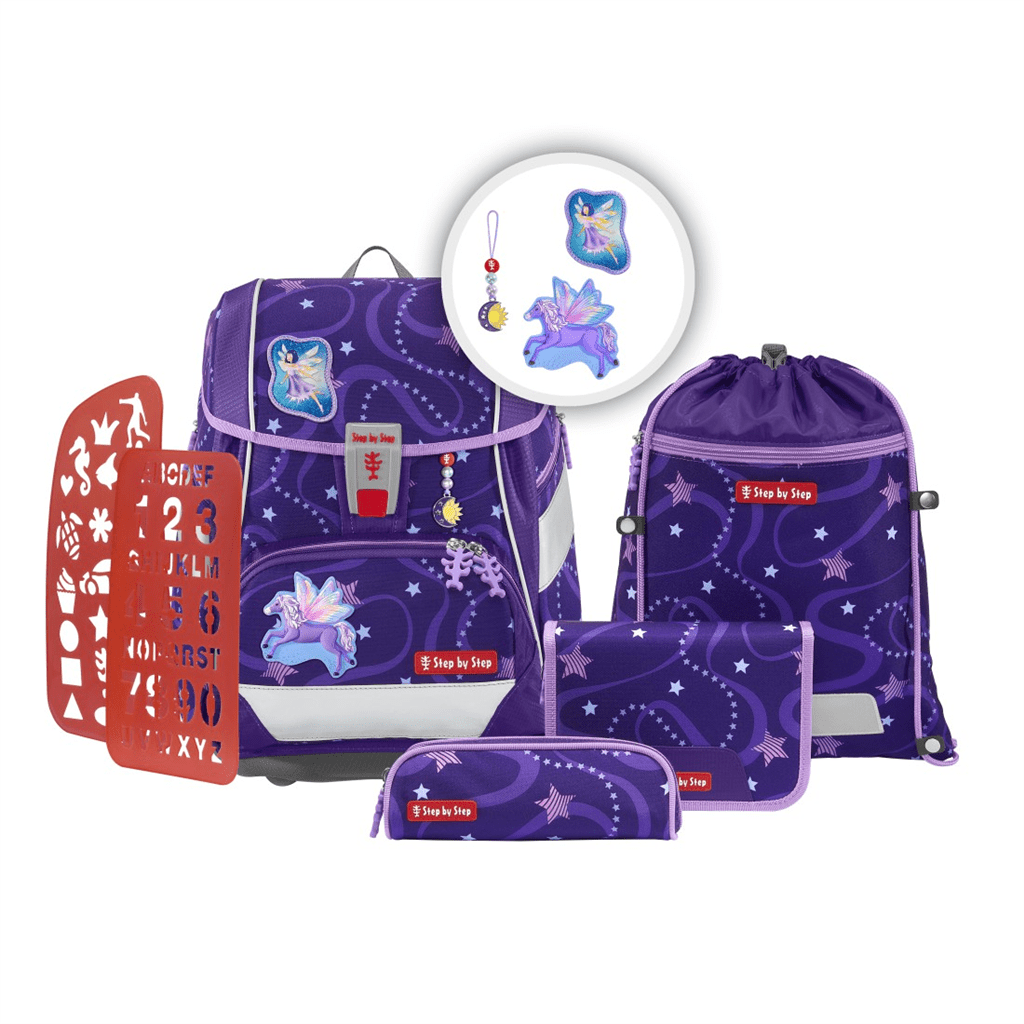 Školní aktovka/batoh 2IN1 PLUS pro prvňáčky – 6dílný set, Step by Step Pegasus Emily - Obrázek 2
